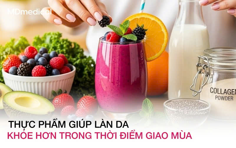 Thực phẩm giúp làn da khỏe hơn trong thời điểm giao mùa
