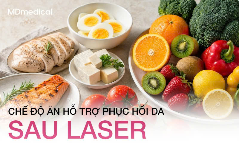 Chế độ ăn phục hồi da sau Laser