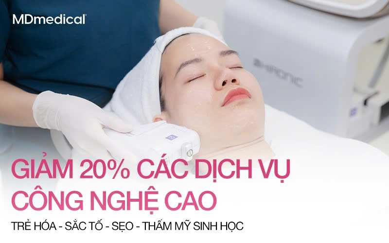 Chiến dịch 20/10: Giảm 20% liệu trình công nghệ cao